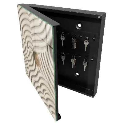 Wall mounted key box Zen composition