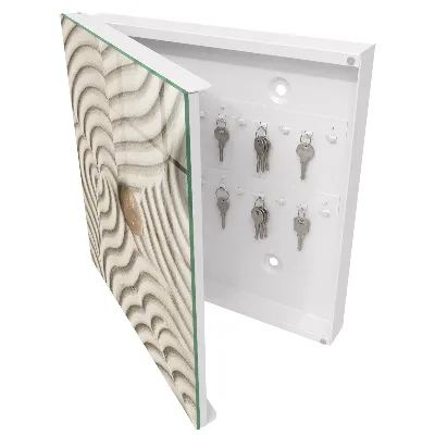 Wall mounted key box Zen composition