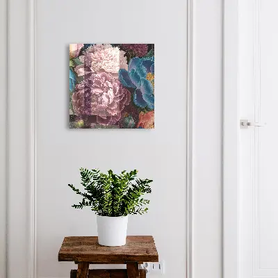 Key box for wall Colorful flowers