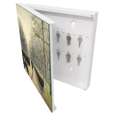 Wall-mounted key box walk in the park design