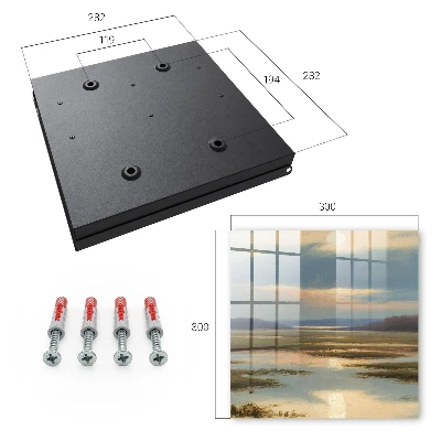 Wall mounted key box Landscape of tranquility