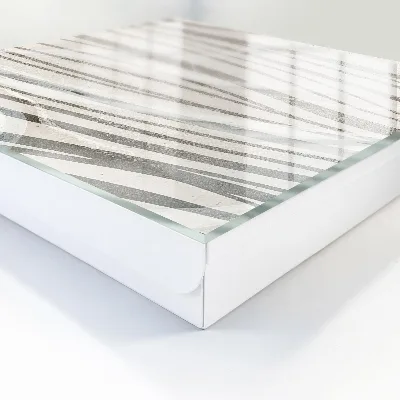 Wall-mounted key box waves of grey design