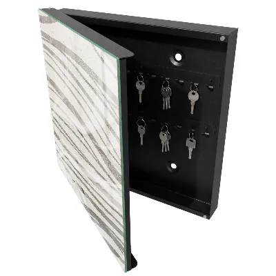 Key box for wall Waves of grey
