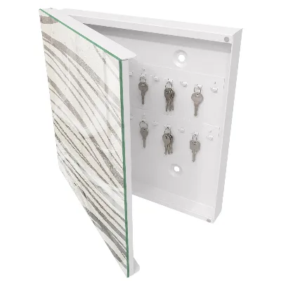 Key box for wall Waves of grey