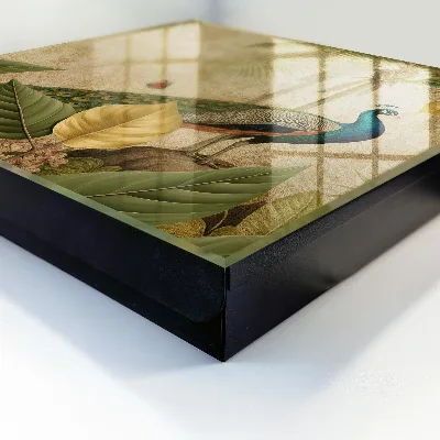 Wall mounted key box Exotic landscape