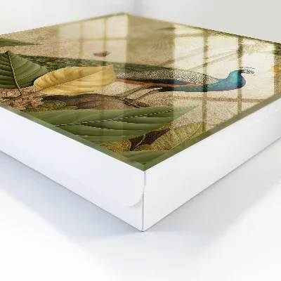 Wall mounted key box Exotic landscape