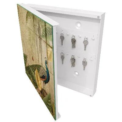 Wall mounted key box Exotic landscape