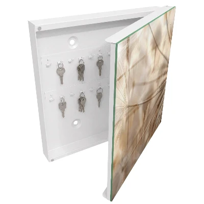 Key cabinet Beige dandelions