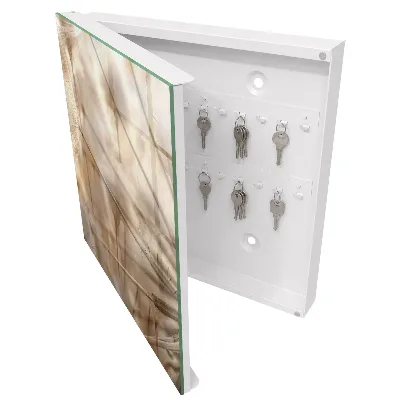 Key cabinet Beige dandelions