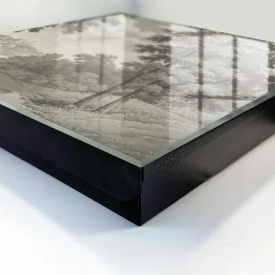 Wall mounted key box Tranquil landscape