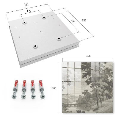 Wall mounted key box Tranquil landscape