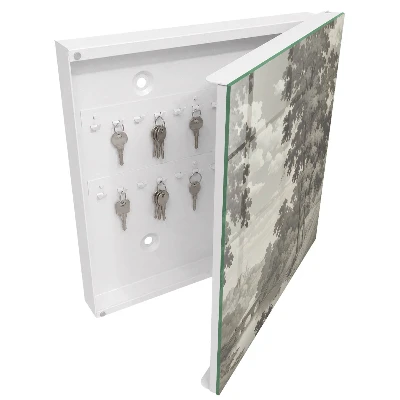 Wall mounted key box Tranquil landscape
