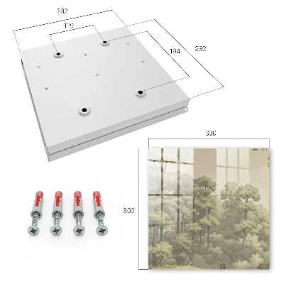 Key cabinet green forest design