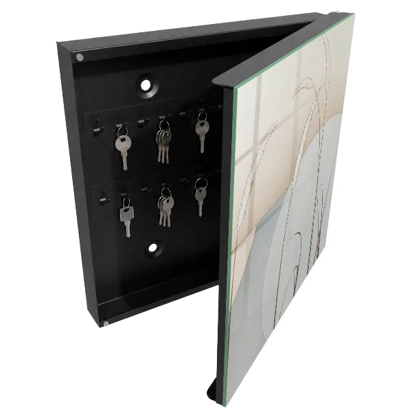 Wall mounted key box Natural grasses