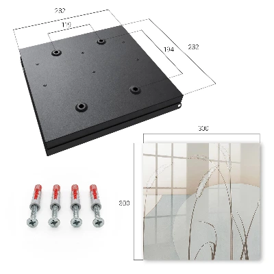 Wall mounted key box Natural grasses