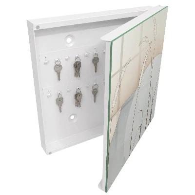 Wall mounted key box Natural grasses