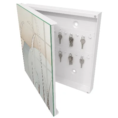 Wall mounted key box Natural grasses