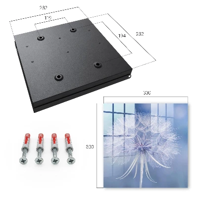 Key box for wall Subtle dandelion