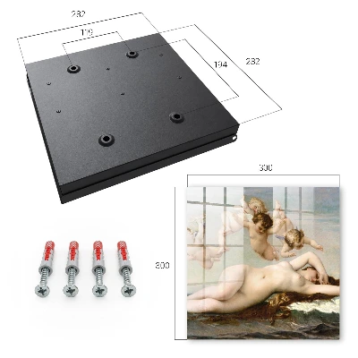 Wall mounted key box The Birth of Venus by Alexandre Cabanel
