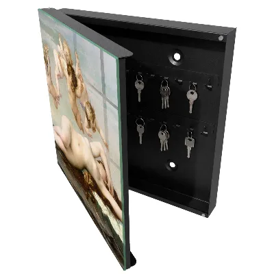 Wall mounted key box The Birth of Venus by Alexandre Cabanel