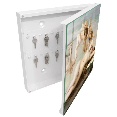 Wall mounted key box The Birth of Venus by Alexandre Cabanel