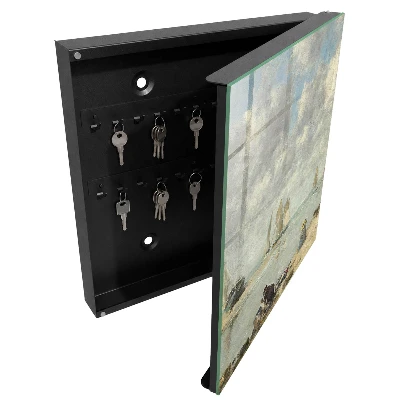 Key box for wall Sailboats