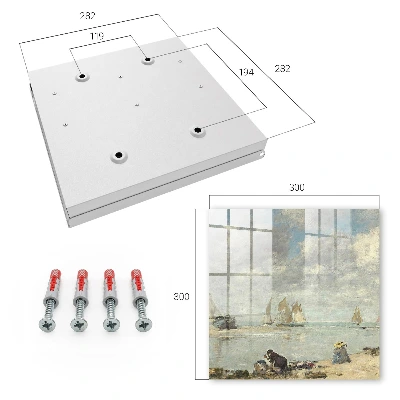 Key box for wall Sailboats