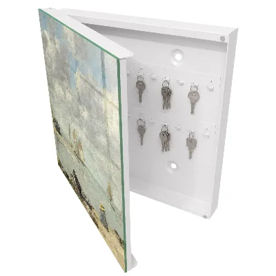 Key box for wall Sailboats