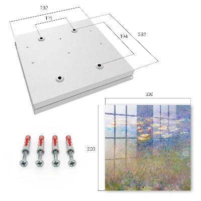 Wall mounted key box Lilies lilies