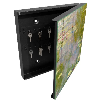 Key cabinet featuring Claude Monet Water Lilies artwork