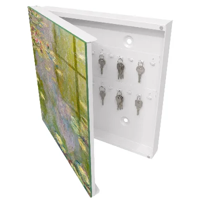 Key cabinet Claude Monet Water Lilies