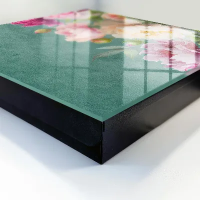 Wall mounted key box Floral elegance