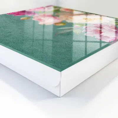 Wall mounted key box with a floral elegance design