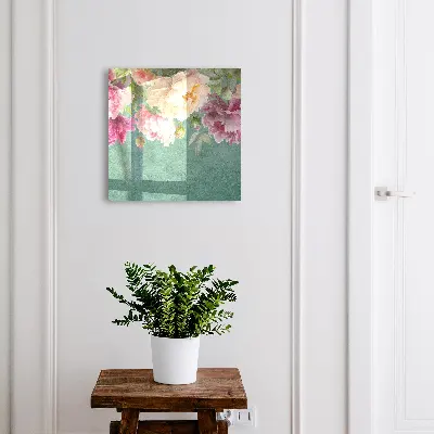 Wall mounted key box Floral elegance