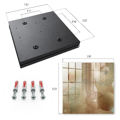 Key cabinet Geometric forms