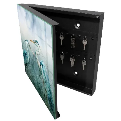 Key box for wall Watercolor herons
