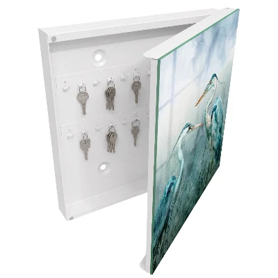Key box for wall Watercolor herons