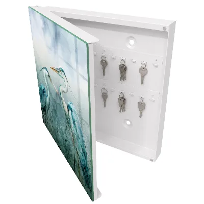 Key box for wall Watercolor herons