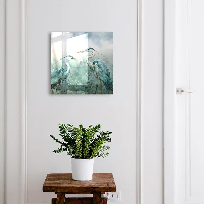 Key box for wall Watercolor herons