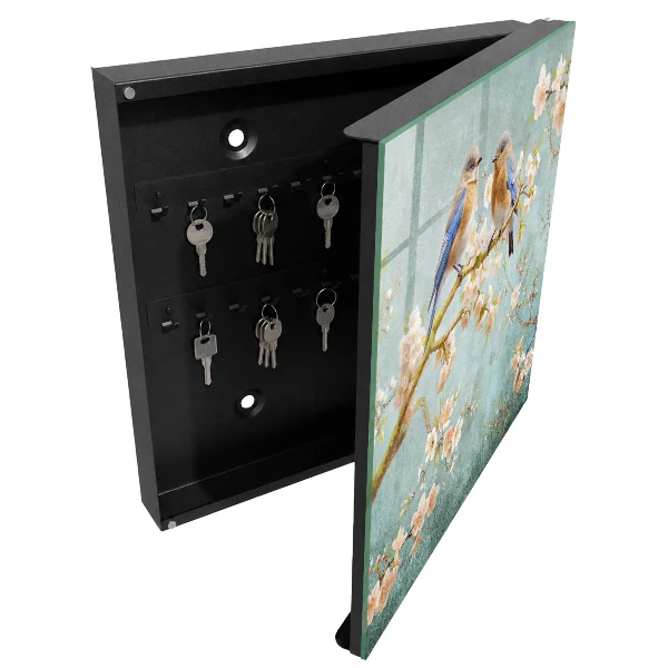 Wall mounted key box spring scene design