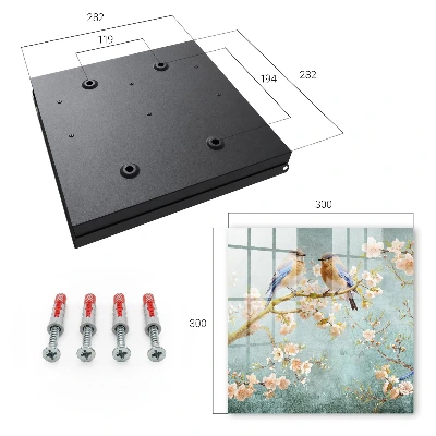 Wall mounted key box Spring scene