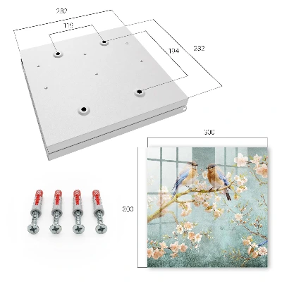 Wall mounted key box spring scene design