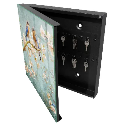 Wall mounted key box Spring scene