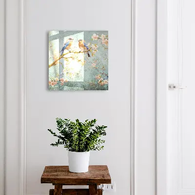 Wall mounted key box Spring scene
