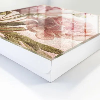 Wall-mounted key box romantic botany design