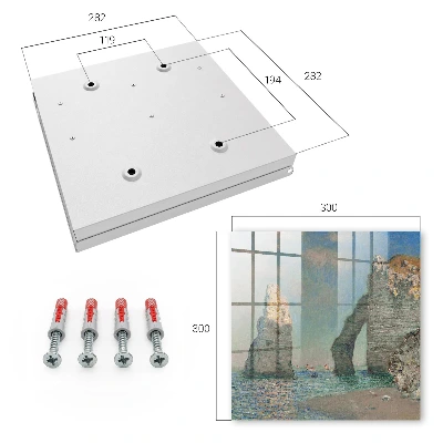 Wall-mounted key box sea cliffs design