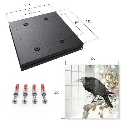 Wall mounted key box Black raven