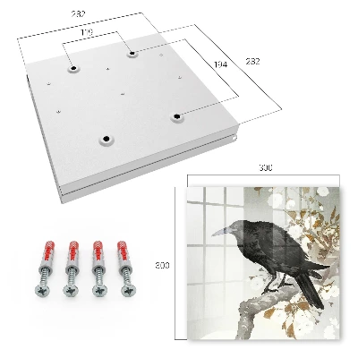 Wall mounted key box Black raven