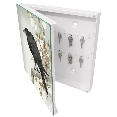 Wall mounted key box Black raven