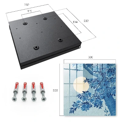 Key box for wall Moonlit night